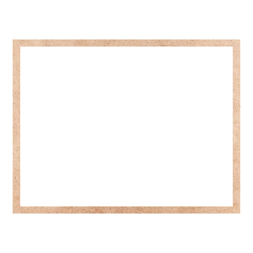 Recorte Moldura Ret 46 x 60 cm Borda 2 cm / MDF 3mm