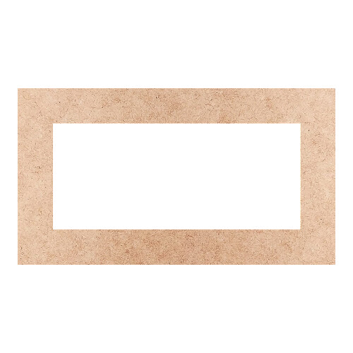 Recorte Moldura Ret 10 x 18 cm Borda 2 cm / MDF 3mm