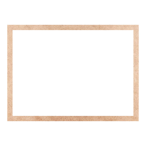 Recorte Moldura Ret 36 x 49 cm Borda 2 cm / MDF 3mm