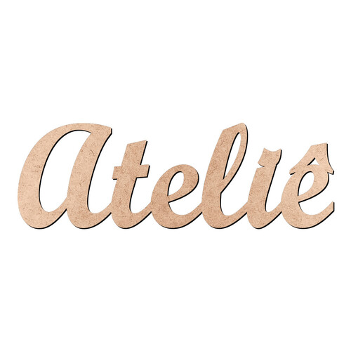 Recorte Ateliê Script Mt Std / MDF 3mm