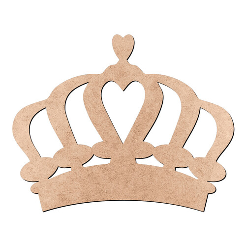Recorte Coroa Princesa / MDF 3mm