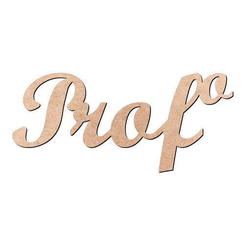 Recorte Prof o Script Mt Std / MDF 3mm
