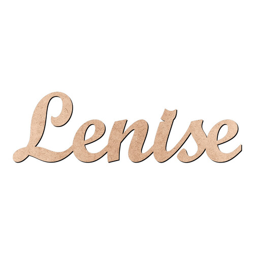 Recorte Lenise Script Mt Std / MDF 3mm