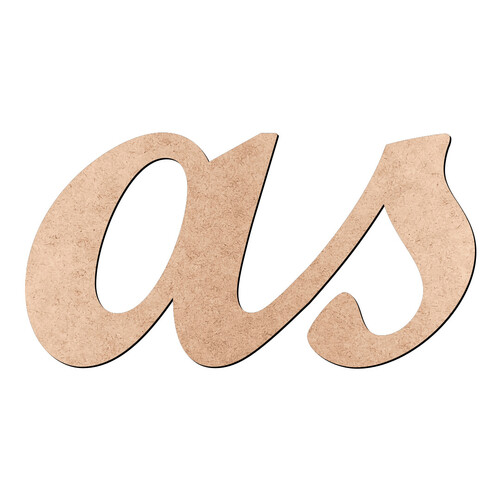 Recorte as Script Mt Std / MDF 3mm