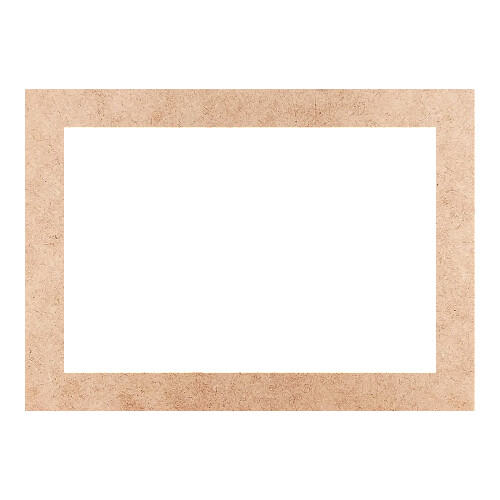 Recorte Moldura Ret 33 x 46 cm Borda 4 cm / MDF 3mm