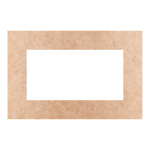 Recorte Moldura Ret 46 x 70 cm Borda 10 cm / MDF 3mm