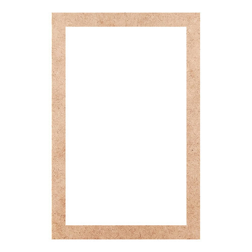 Recorte Moldura Ret 32 x 21 cm Borda 2 cm / MDF 3mm