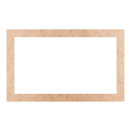 Recorte Moldura Ret 46 x 75 cm Borda 5 cm / MDF 3mm