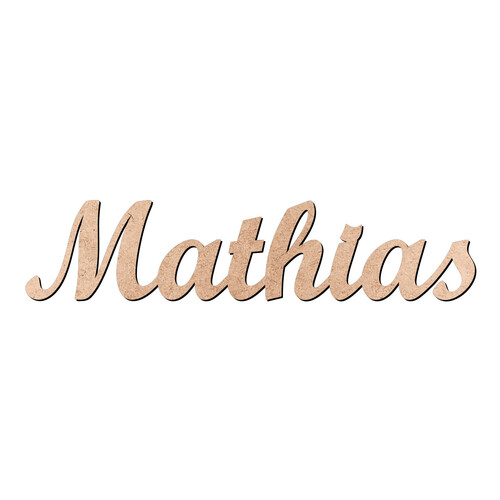 Recorte Mathias Script Mt Std / MDF 3mm