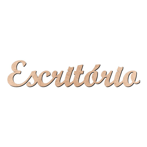 Recorte Escritório Script Mt Std / MDF 3mm