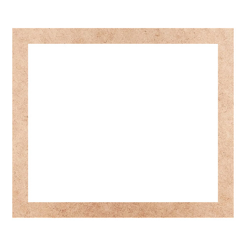 Recorte Moldura Ret 36 x 42 cm Borda 3 cm / MDF 3mm