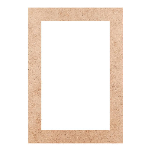 Recorte Moldura Ret 20 x 14 cm Borda 2 cm / MDF 3mm