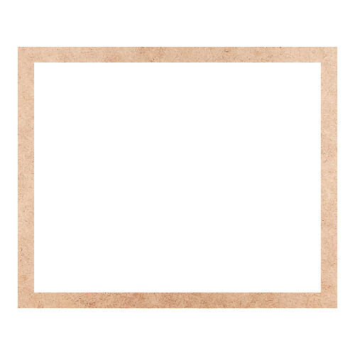 Recorte Moldura Ret 32 x 39 cm Borda 2 cm / MDF 3mm