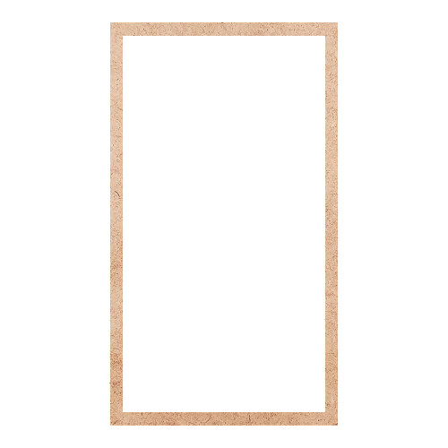 Recorte Moldura Ret 30 x 17 cm Borda 1 cm / MDF 3mm