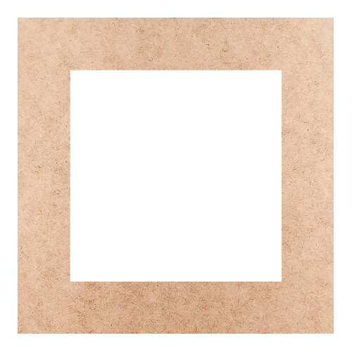 Recorte Moldura Quadrada 6 cm Borda 1 cm / MDF 3mm