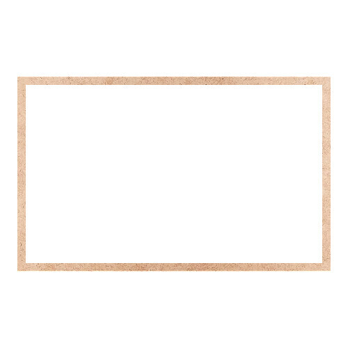 Recorte Moldura Ret 46 x 74 cm Borda 2 cm / MDF 3mm