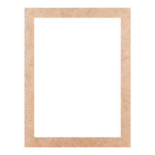 Recorte Moldura Ret 42 x 32 cm Borda 3 cm / MDF 3mm