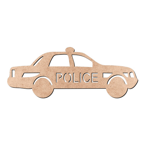 Recorte Carro de Polícia / MDF 3mm