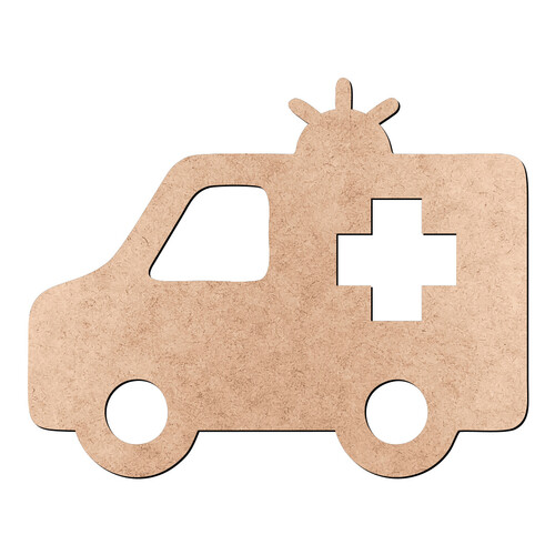 Recorte Ambulância / MDF 3mm