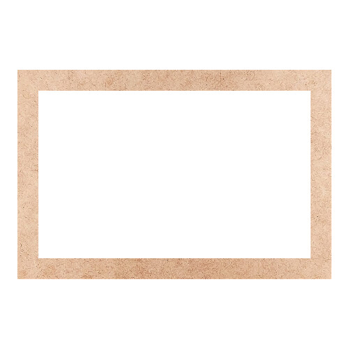 Recorte Moldura Ret 40 x 60 cm Borda 4 cm / MDF 3mm