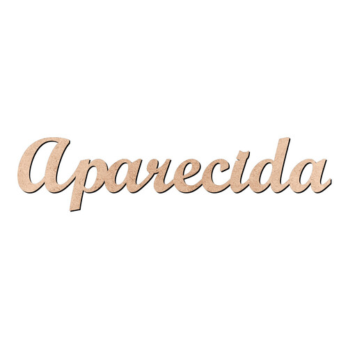 Recorte Aparecida Script Mt Std / MDF 3mm