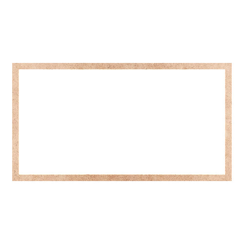 Recorte Moldura Ret 35 x 65 cm Borda 2 cm / MDF 3mm