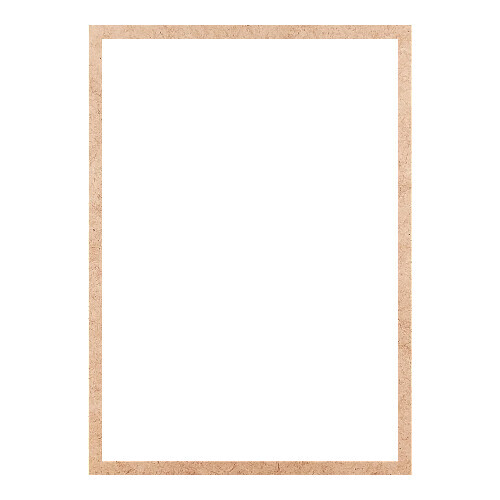 Recorte Moldura Ret 32 x 23 cm Borda 1 cm / MDF 3mm