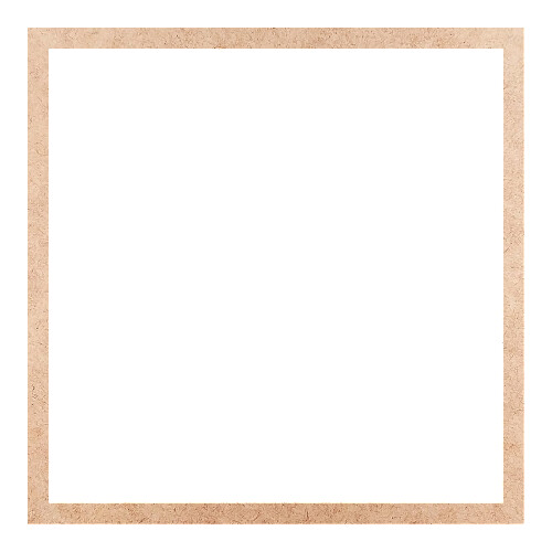 Recorte Moldura Quadrada 46 cm Borda 2 cm / MDF 3mm