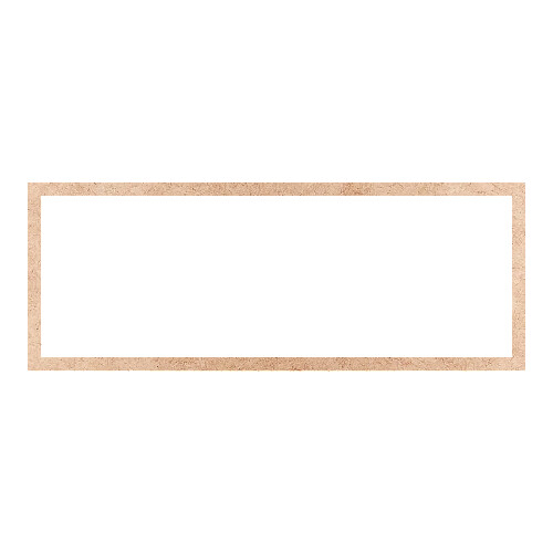 Recorte Moldura Ret 27 x 71 cm Borda 2 cm / MDF 3mm