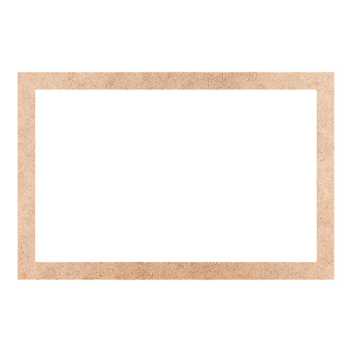 Recorte Moldura Ret 46 x 70 cm Borda 4 cm / MDF 3mm