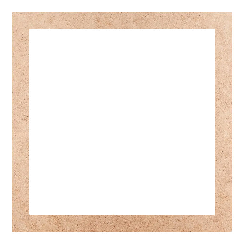 Recorte Moldura Quadrada 38 cm Borda 3 cm / MDF 3mm