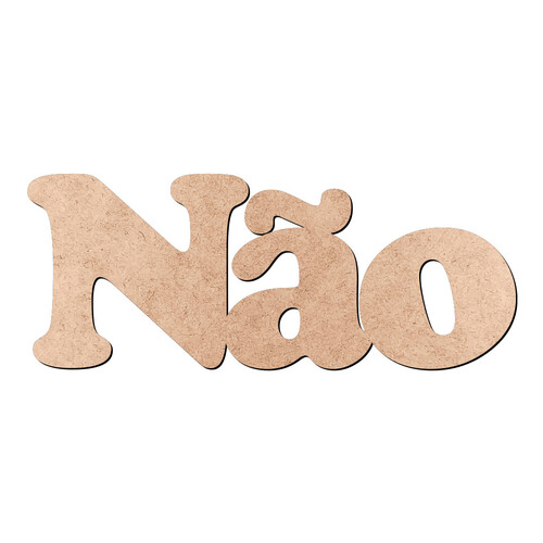 Recorte Não Cooper Black / MDF 3mm