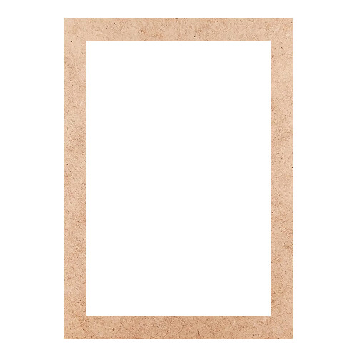 Recorte Moldura Ret 42 x 30 cm Borda 3 cm / MDF 3mm