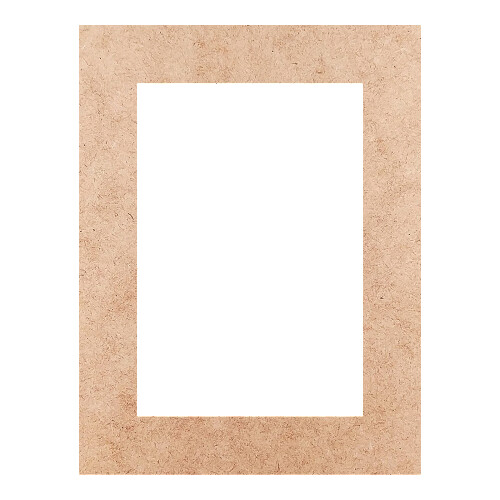 Recorte Moldura Ret 46 x 35 cm Borda 6 cm / MDF 3mm