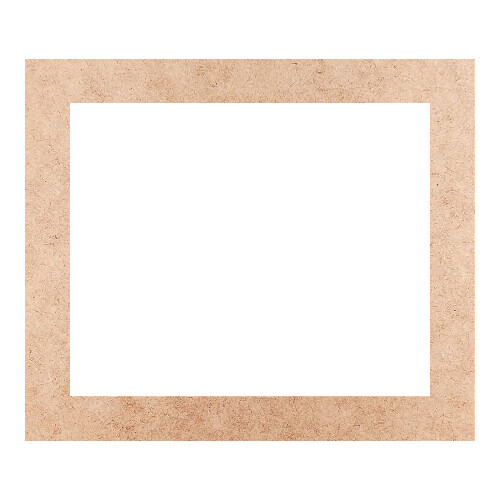 Recorte Moldura Ret 17 x 20 cm Borda 2 cm / MDF 3mm