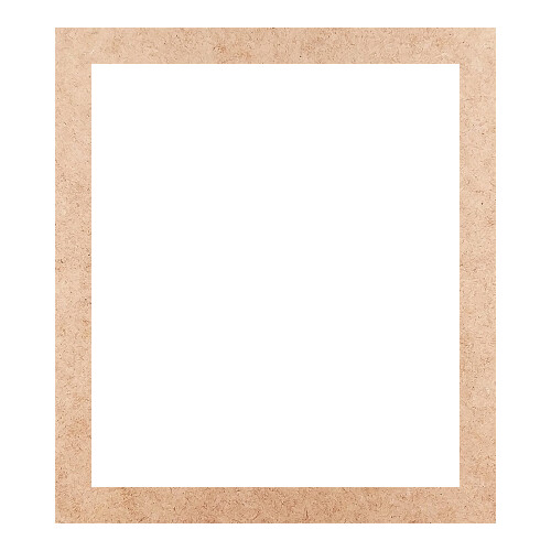 Recorte Moldura Ret 27 x 24 cm Borda 2 cm / MDF 3mm