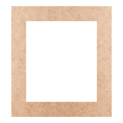 Recorte Moldura Ret 22 x 20 cm Borda 3 cm / MDF 3mm