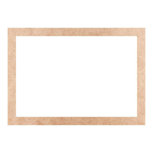 Recorte Moldura Ret 46 x 65 cm Borda 4 cm / MDF 3mm