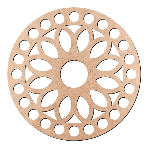 Recorte Base Cesto Mandala 10 cm / MDF 3mm