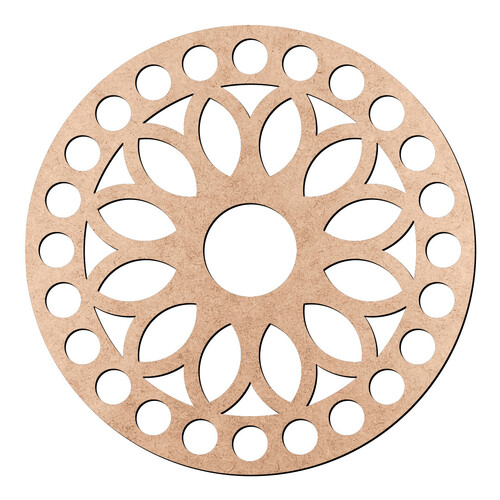 Recorte Base Cesto Mandala 10 cm / MDF 3mm