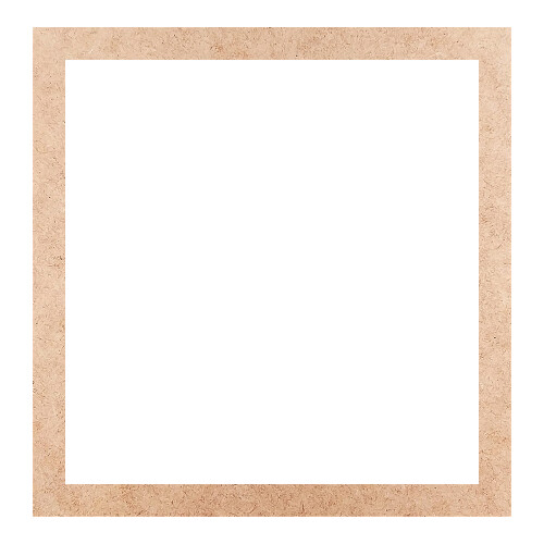 Recorte Moldura Ret 45 x 44 cm Borda 3 cm / MDF 3mm