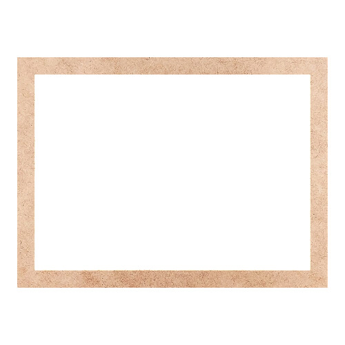Recorte Moldura Ret 26 x 35 cm Borda 2 cm / MDF 3mm