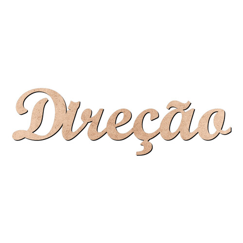Recorte Direção Script Mt Std / MDF 3mm