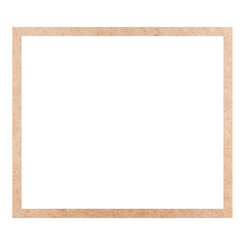 Recorte Moldura Ret 40 x 46 cm Borda 2 cm / MDF 3mm