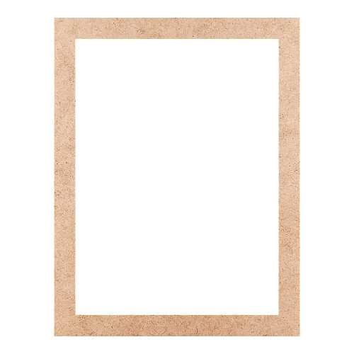 Recorte Moldura Ret 44 x 34 cm Borda 3 cm / MDF 3mm