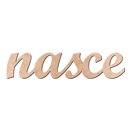 Recorte nasce Script Mt Std / MDF 3mm