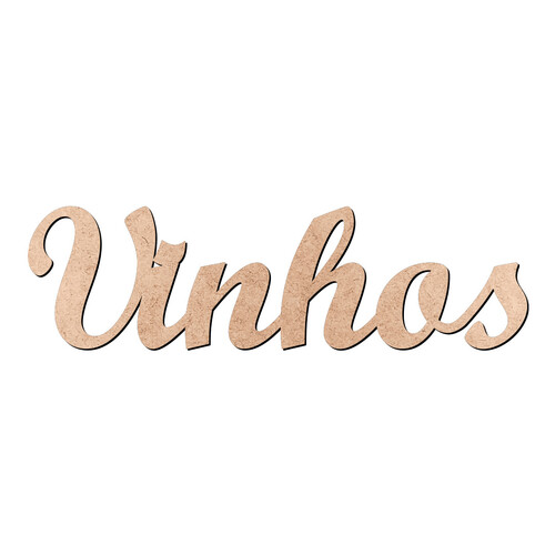 Recorte Vinhos Script Mt Std / MDF 3mm