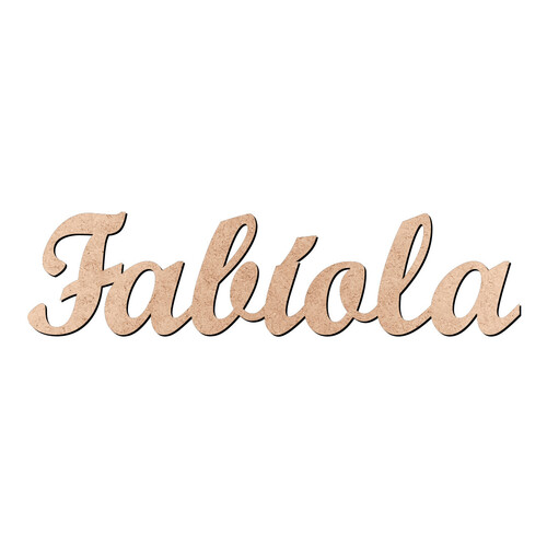 Recorte Fabíola Script Mt Std / MDF 3mm