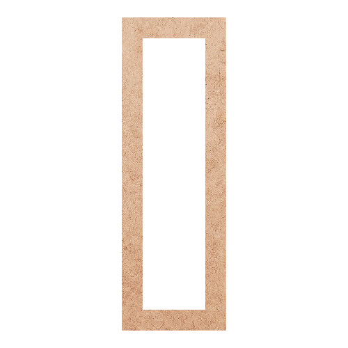 Recorte Moldura Ret 15 x 5 cm Borda 1 cm / MDF 3mm