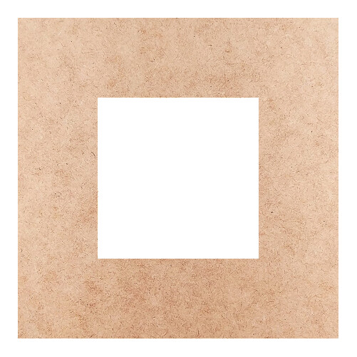 Recorte Moldura Quadrada 8 cm Borda 2 cm / MDF 3mm